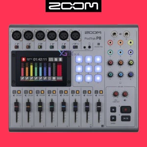 ZOOM PODTRACK P8 정품 ZOOM P8 휴대용 유튜브 팟캐스트 8채널 레코더