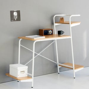 마켓비 OLLSON H형 책상 7850 화이트