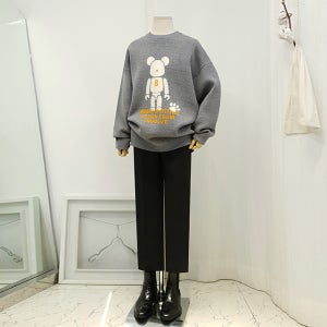 오리지널 위트 브랜딩 Baron - 베어브릭 니트 (3컬러)