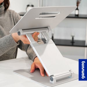 감성공장 높이조절 노트북 거치대 스탠드 받침대 맥북 리프트 접이식 알루미늄