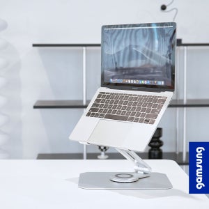 감성공장 360도 회전 노트북 맥북 거치대 스탠드 받침대 접이식 알루미늄 컴팩트