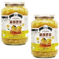 레몬청 꿀레몬청 레몬차 2kg x 2병 대용량 좋은 차