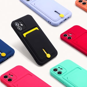 핸드폰 컬러카드 슬라이드 범퍼 케이스 갤럭시S21 울트라 S20 플러스 노트20 아이폰13 프로 맥스 12 11 8 7 XS XR SE2