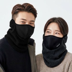 볼빅 귀마개/넥워머 겸용 올인원 파크골프 방한 골프마스크 등산 스키 보드