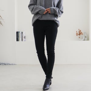 키작녀기모바지 크림색 착한 하비 마약 키작은여자 허리큰 77사이즈 바지 팬츠 스키니즈