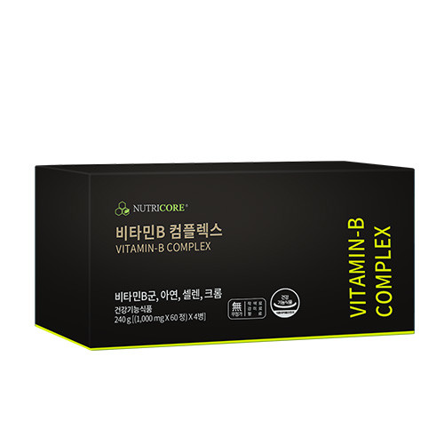 뉴트리코어 비타민B 콤플렉스 60정 x 4개입 약국 고농축