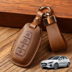 i30PD(핫해치) 스마트 키케이스 브루주아 가죽 키홀더 4버튼