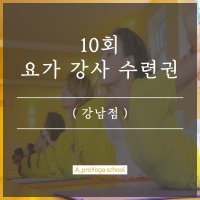 [에이프로요가스쿨] 10회 요가 강사 수련권 (강남점)