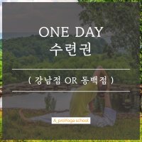 [에이프로요가스쿨] WELCOME 첫 방문 / ONE DAY 수련권 (강남점 or 동백점)