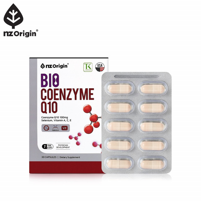 코엔자임Q10 코큐텐 임신초기 임신준비 영양제 엔젯오리진 바이오 코엔자임 큐텐 30캡슐