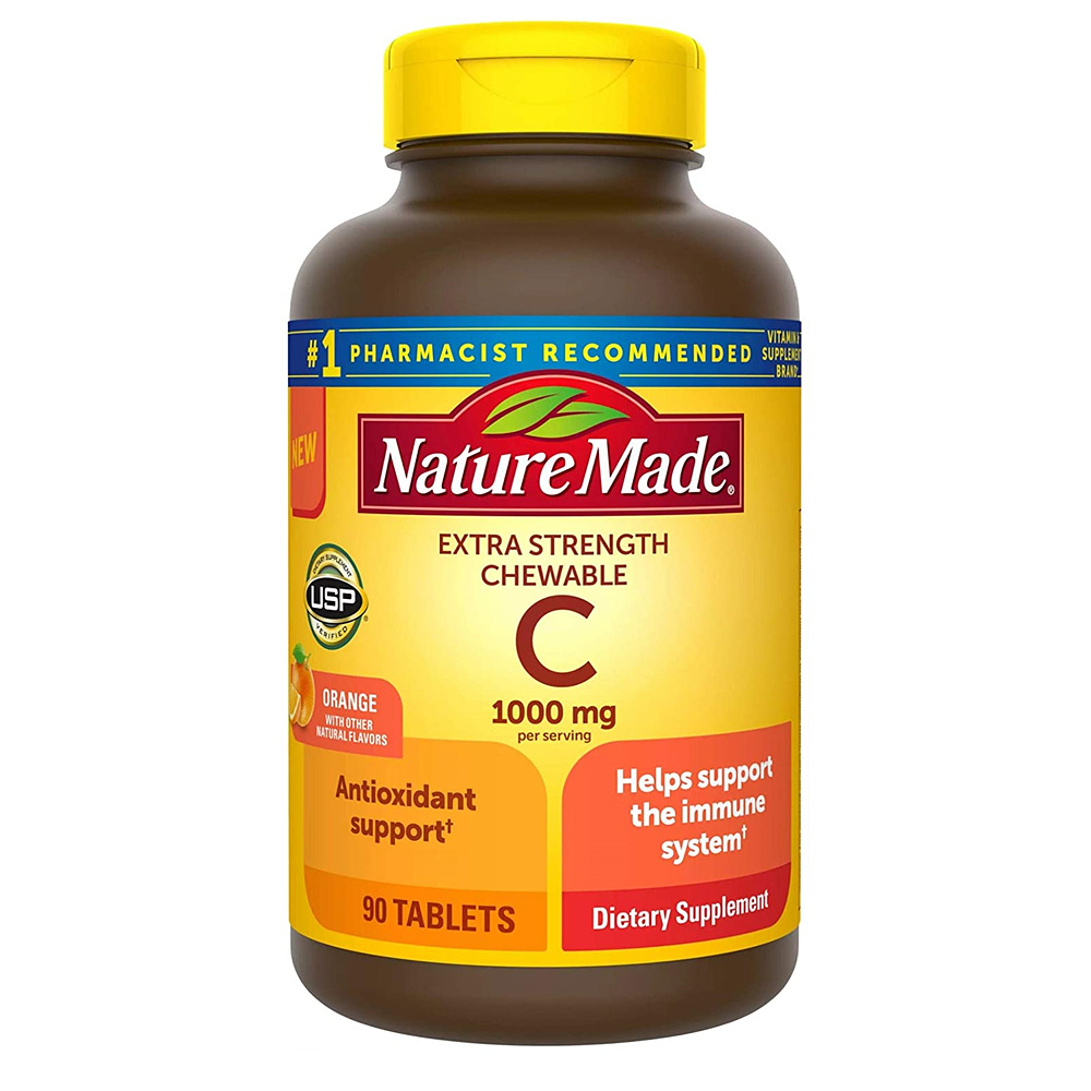 <b>네추럴메이드</b> Extra Strength <b>Vitamin</b> <b>비타민 C</b> 츄어블 1000mg 90정