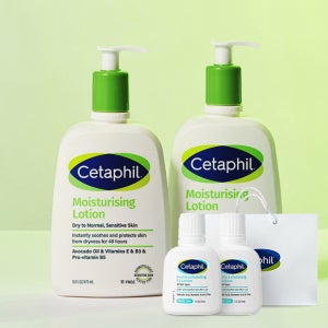 세타필 로션 473ml 2개+SA 미니 로션 29ml 2개 모이스춰라이징 저자극