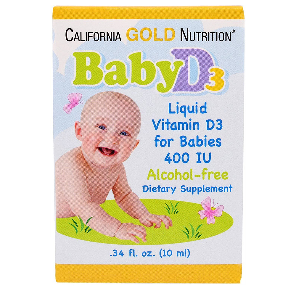 캘리포니아 골드 Baby Vitamin D3 Liquid <b>400IU</b> 0.34fl.oz