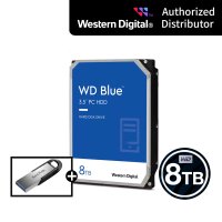 [CMR방식/USB메모리64GB] WD BLUE 8TB HDD WD80EAZZ 하드디스크