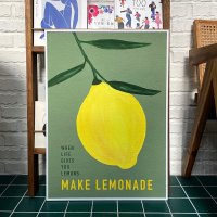 레몬 그림 액자 캔버스 포스터 거실 현관 인테리어 LEMONADE