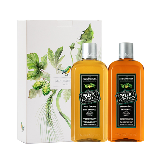 [선물] 맥주샴푸 &amp; 샤워젤 기프트박스, 기프트백 <b>MANUFAKTURA</b>