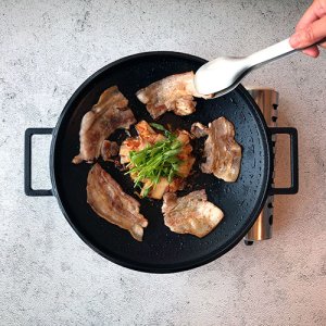 무쎄 캠핑 그리들 무쇠 주물 솥뚜껑불판 33cm 5H 오목