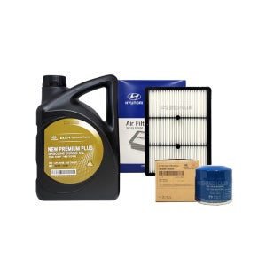 더뉴니로 하이브리드 순정 엔진오일교환 오일세트 뉴프리미엄플러스(4L)+필터35505-G2100