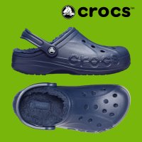 크록스 바야 라인드 클로그 겨울용 털 슬리퍼 CROCS BAYA LINED CLOG 네이비