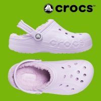 크록스 바야 라인드 클로그 겨울용 털 슬리퍼 CROCS BAYA LINED CLOG 라벤더