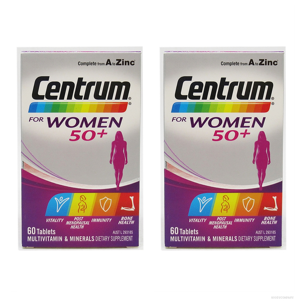 Centrum women 50+ 센트룸 뉴질랜드 어드밴스 50 멀티비타민 우먼 60정 2팩