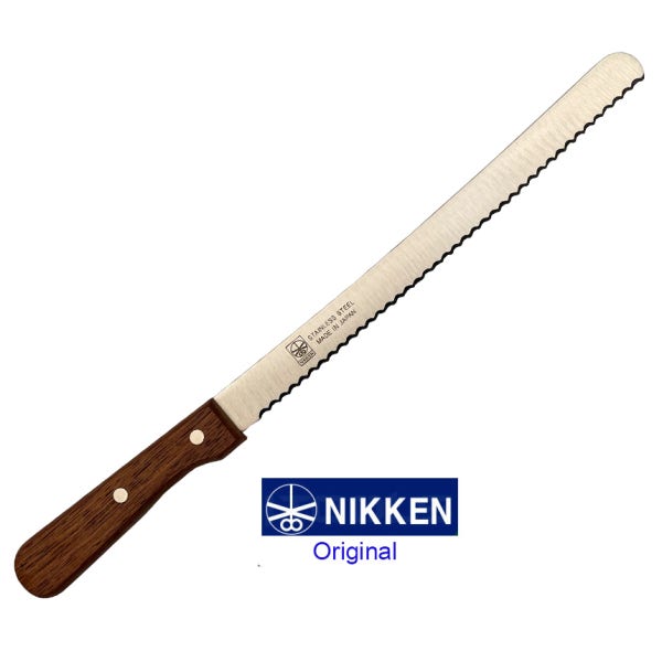 나무손잡이10인치 일본 니켄 빵칼 NIKKEN 제과나이프