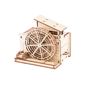 움직이는 자장가 크리스마스 우드 수동 제작 하우스 뮤직박스 연필꽂이 물레방아 오르골