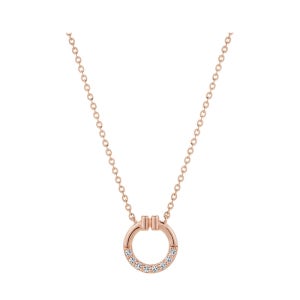 [티르리르] 14K 핑크골드 샤이닝 T 목걸이 TNJK4P00018S