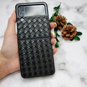 명품 수제제작 실리콘 범퍼케이스 블랙, 갤럭시Z 플립2