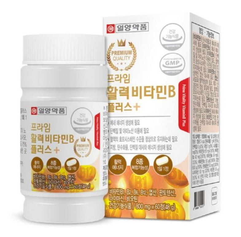 일양 프라임 활력비타민B 플러스 800mg x 60정