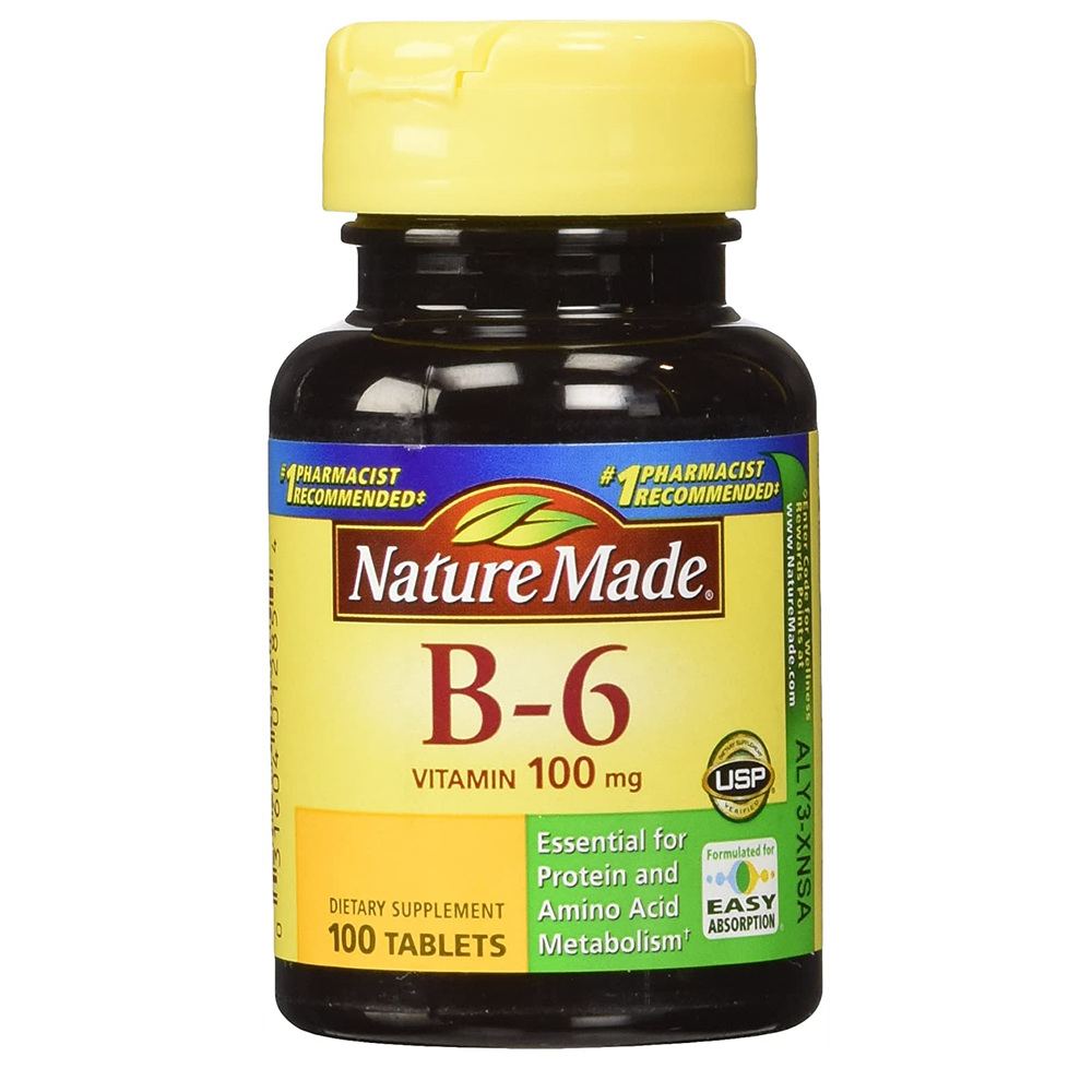 네이처 메이드 Nature Made <b>비타민 B6</b> 100mcg 100정 x 2팩
