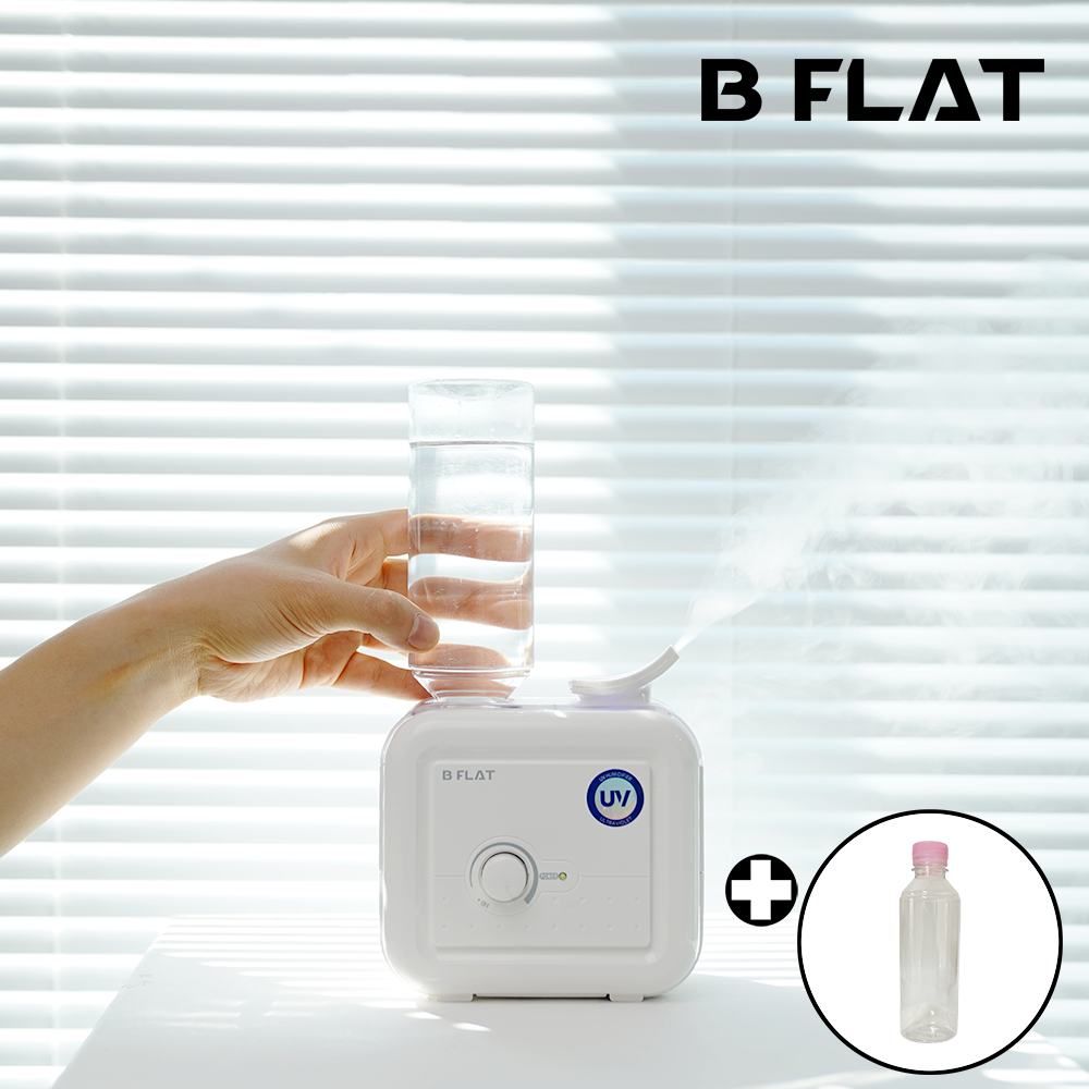 생수병 가습기 페트병 교체형 국산 UV 살균 책상용 아날로그 화이트