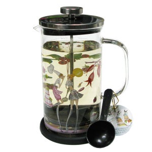 이태리 로소리갈 커피프레스 프렌치프레스 핑크/그린