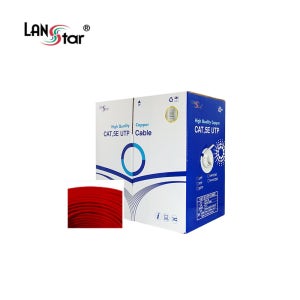 랜스타 LS-5UTP-305MR CAT5E UTP 단선 300M 빨강 제작용 랜케이블