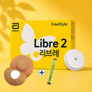 프리스타일리브레2 연속혈당측정기 무채혈+패치 1매+스테비아커피 1개 1형당뇨 임신성당뇨