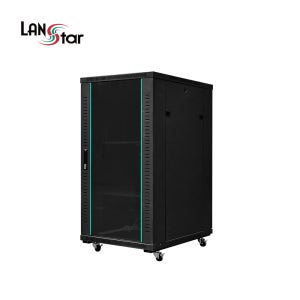 랜스타 LS-1200HB 허브랙 검정 22U 1200x800x600 통신랙 국제규격