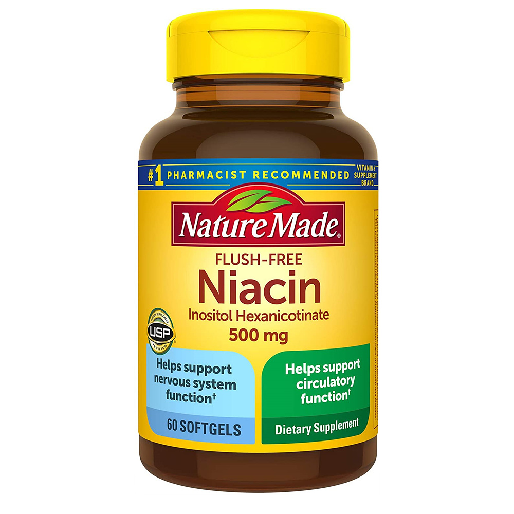 네이처 메이드 Nature Made Flush-Free Niacin 니아신 500mg 60정