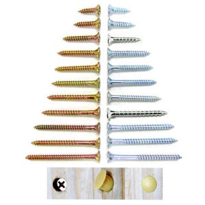 나사못 백색 천연 목공 나무목공못 나사 볼트 못 철물 가구 피스캡 피스카바 체결 연결 고정