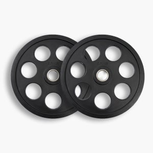 7홀 중량 고무원판 바벨 15kg