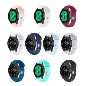 삼성 갤럭시 워치4 3 액티브 기어S2 S3 클래식 42/46/40/44/41/45mm 신형 실리콘 우레탄 시계줄 스포츠 밴드 스트랩 줄질