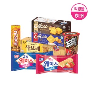 해태 비스켓 11종 (구운감자, 사브레, 웨하스, 초코픽, 에이스)