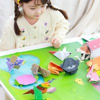 에비니어 어린이 입체 종이접기 동물 물고기 색종이 유아 미술 놀이 책