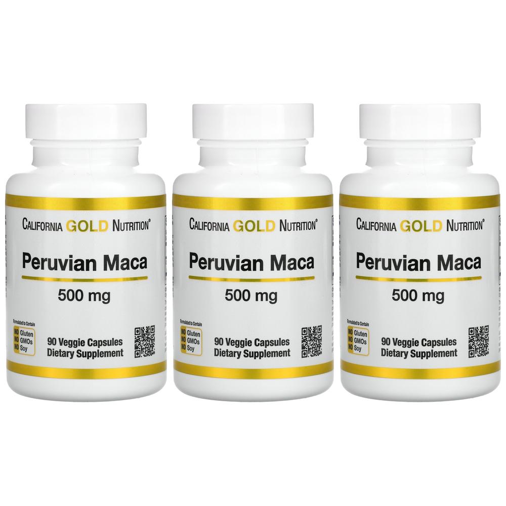 캘리포니아골드 <b>마카 500mg</b> 90캡슐 페루마카 뿌리 3개