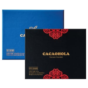 [카카올라] 수능선물 악마·밀크 수제 파베 생초콜릿 선물세트 [보냉가방 포함]