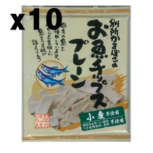 벳쇼카마보코 피쉬 칩스 플레인 스낵 40g x10개 Bessho Kamaboko Fish chips plain