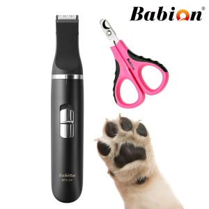 [기획] 바비온 강아지 고양이 애견 발바닥 털 미용 이발기 클리퍼 바리깡 풋마스터 mini + 발톱깎이