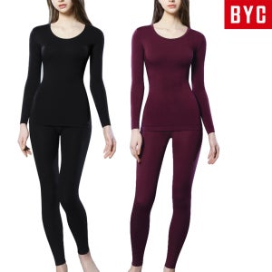 BYC 발열 보디히트 기모 스판 여성 내의 따뜻한 성인 내복