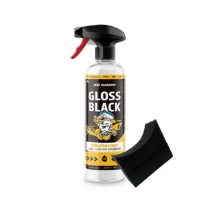 글로스브로 글로스블랙 500ml (타이어 광택패드 포함) 수성 기반 드레싱코팅제
