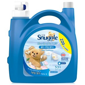 스너글 섬유유연제 블루스파클 5.5L+100ml 고농축 섬유유연제