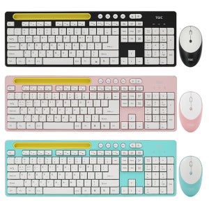 TGIC TGC-FLEX1 무선 블루투스 합본세트 저소음 키보드 무소음 마우스 키스킨
